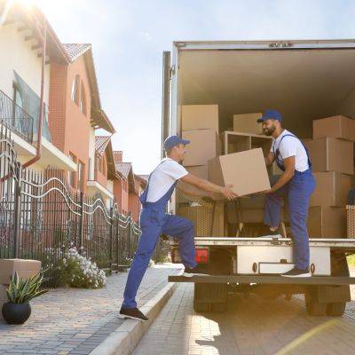 Image shows two movers in Charlottesville VA